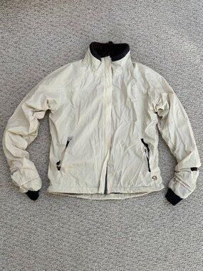 Mountain Hard Wear Fuzzy Lined Cold Weather Cream Bomber Jacket XS